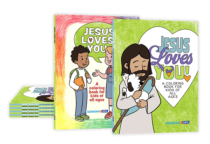 Jesus Loves You Coloring Book 10-Pack