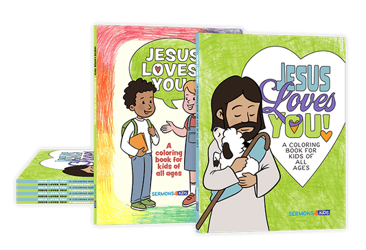 Jesus Loves You Coloring Book 10-Pack