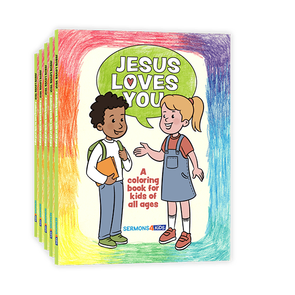 Jesus Loves You Coloring Book - Friends 5-Pack