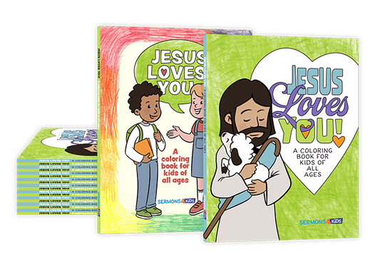 Jesus Loves You Coloring Book 20-Pack