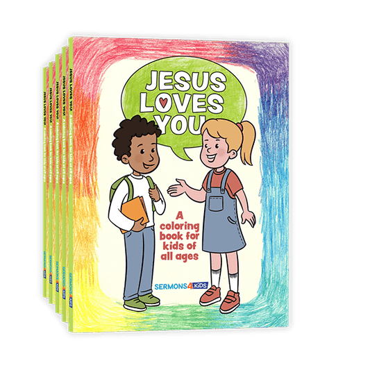 Jesus Loves You Coloring Book - Friends 5-Pack