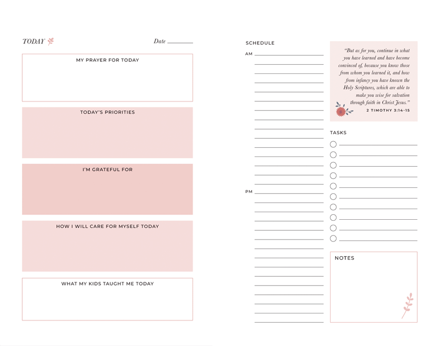 Flourish: A 90-Day Planner for Moms