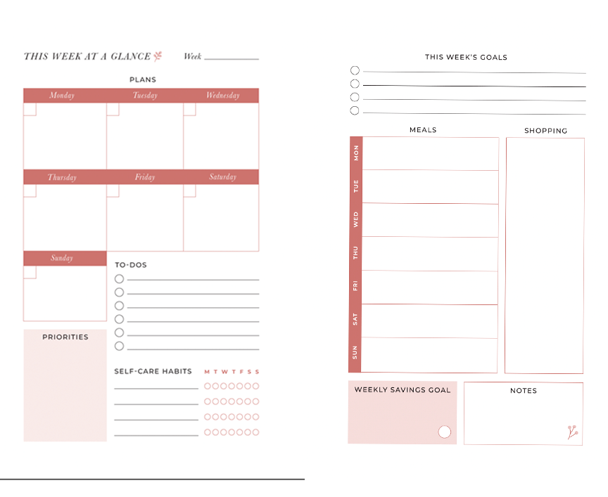 Flourish: A 90-Day Planner for Moms