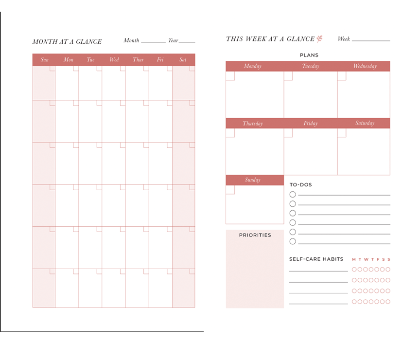 Flourish: A 90-Day Planner for Moms